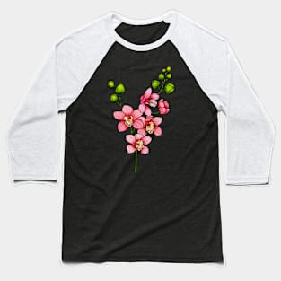 orchid flowers branch Baseball T-Shirt